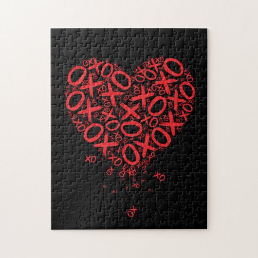 Puzzle Noël Coeur XOXO (Vertical)