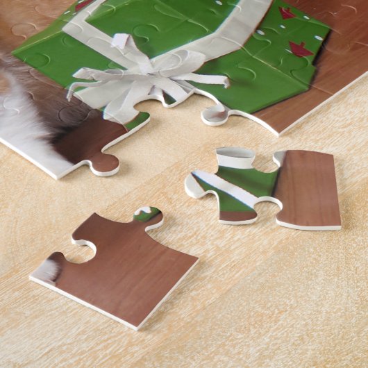 Puzzle Noël - corgi - calorie (Côté)