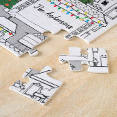Puzzle Noël dans la ville Personnalisé à la main (Côté)