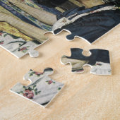 Puzzle Noël dans une vieille cuisine maison vintage (Côté)