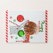 Puzzle Noël de basketball (Horizontal)