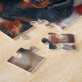 Puzzle Noël de Bunny et Dachshund (Côté)