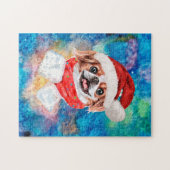 Puzzle Noel de Chien de race japonaise (Horizontal)