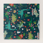 Puzzle Noël de Dinosaur : Bonne année (Horizontal)