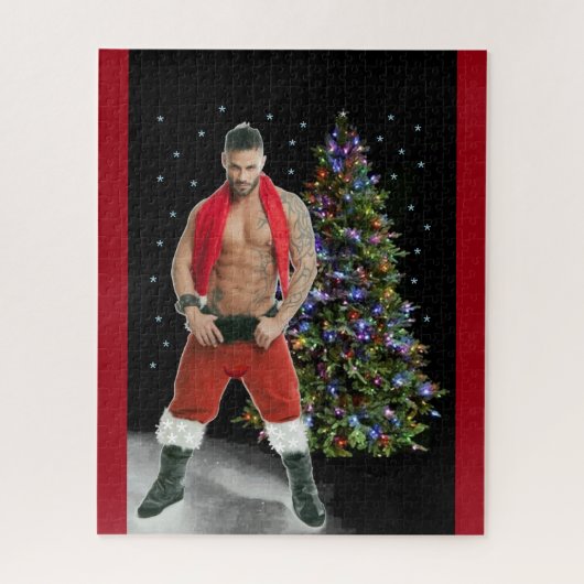 Puzzle Noël de Hunk Buff Père Noël (Vertical)
