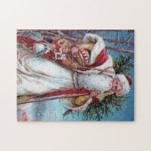 Puzzle Noël de père sur son chemin (Horizontal)