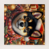 Puzzle Noël de Shiba Inu (Horizontal)