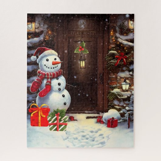 Puzzle Noël de Snowman Vintage (Vertical)