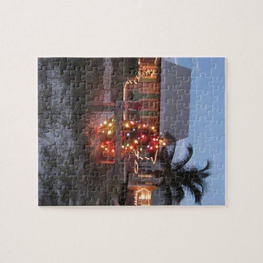 Puzzle Noël de thème de plage (Horizontal)