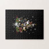 Puzzle Noël des chèvres Noël Chèvre de neige Noël (Horizontal)