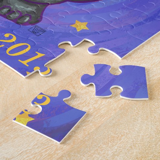 Puzzle Noël des éléphants (Côté)