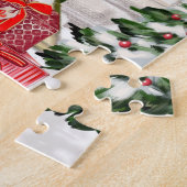 Puzzle Noël du chien Cavalier King (Côté)