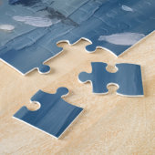 Puzzle Noël en bateau Schnauzer (Côté)