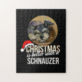 Puzzle Noël Est Mieux Avec Un Schnauzer (Vertical)