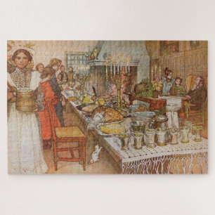 Puzzle Noël Eve Julaftonen par Carl Larsson