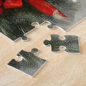 Puzzle Noël Fête de chien Dachshund (Côté)