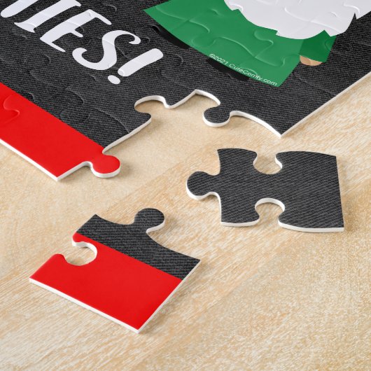 Puzzle Noël Gnomes Mignonnes Fêtes (Côté)