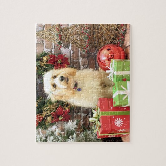Puzzle Noël - GoldenDoodle - Mazy (Vertical)