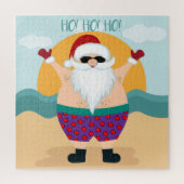 Puzzle Noël Ho Ho Ho Été Père Noël Beach (Vertical)