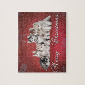 Puzzle Noël Husky (Vertical)