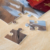 Puzzle Noël Labrador sous l'arbre (Côté)