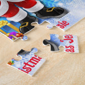Puzzle Noël Le Père Noël Personnalise Le Nom De L'Enfant (Côté)