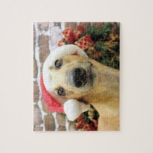 Puzzle Noël - lévrier - Pena (Vertical)