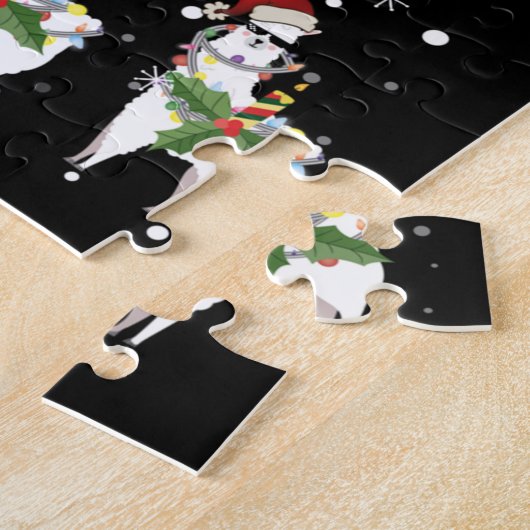 Puzzle Noël Llama (Côté)
