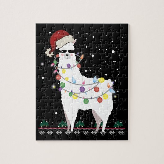Puzzle Noël Llama (Vertical)