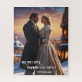 Puzzle Noël Mariage d'hiver Anniversaire Art Vintage (Vertical)
