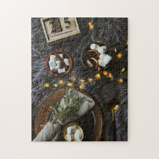 Puzzle Noël Matin Chocolat chaud & Marshmellows (Vertical)