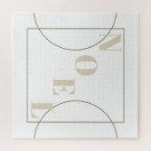 Puzzle Noel | Moderne Chic Noël Bronze Blanc Tons (Horizontal)