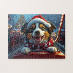 Puzzle Noël Montagnes Russes Chien de Bétail Australien