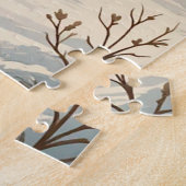 Puzzle 🌸 Noël Ours Confort Lumière Style Maison (Côté)