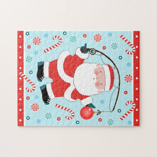 Puzzle Noël Pêche (Horizontal)