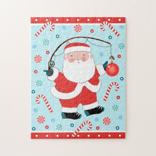 Puzzle Noël Pêche (Vertical)