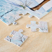 Puzzle Noël Père Noël Cerf de Noël (Côté)