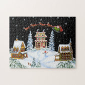 Puzzle Noël, Père Noël, Claus, puzzle, renne (Horizontal)