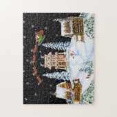 Puzzle Noël, Père Noël, Claus, puzzle, renne (Vertical)