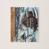 Puzzle Noël primitif de la Nouvelle-Angleterre (Vertical)