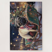 Puzzle Noël Pug Saison Festive (Vertical)