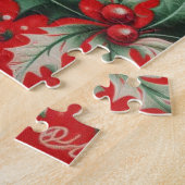 Puzzle Noel rouge et vert (Côté)