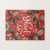 Puzzle Noel rouge et vert (Horizontal)