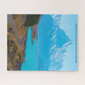 Puzzle Noël Salutations Lac Pukaki Nouvelle-Zélande (Horizontal)