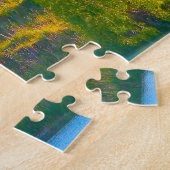 Puzzle Noël Salutations Lac Tekapo Nouvelle-Zélande (Côté)