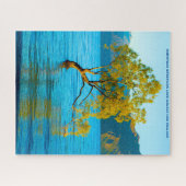 Puzzle Noël Salutations Lac Wanaka Nouvelle-Zélande (Horizontal)