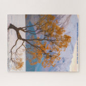 Puzzle Noël Salutations Lac Wanaka Nouvelle-Zélande (Horizontal)