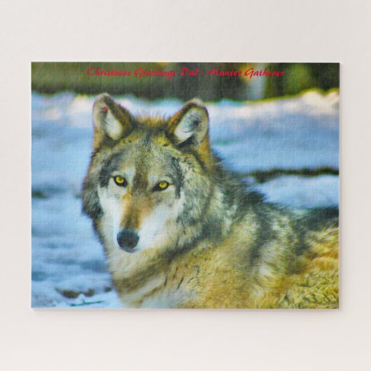 Puzzle Noël Salutations Mon Hunter Gatherer (Horizontal)