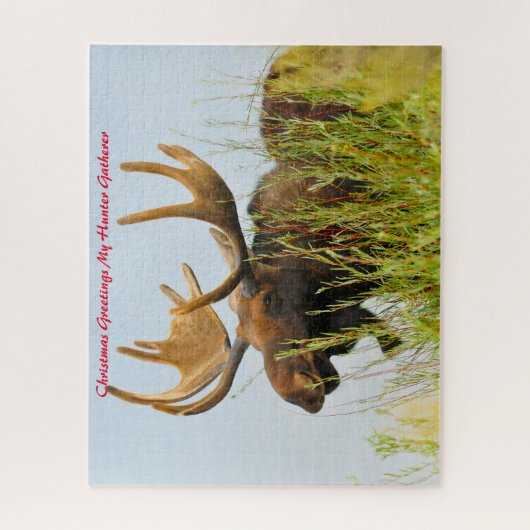 Puzzle Noël Salutations Mon Hunter Gatherer (Vertical)