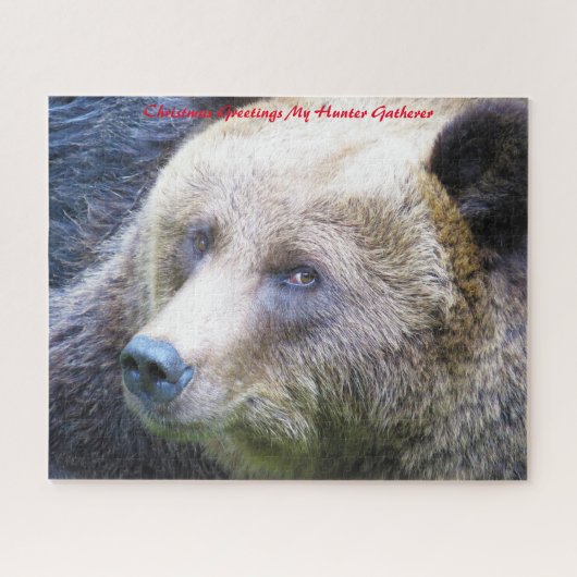 Puzzle Noël Salutations Mon Hunter Gatherer (Horizontal)